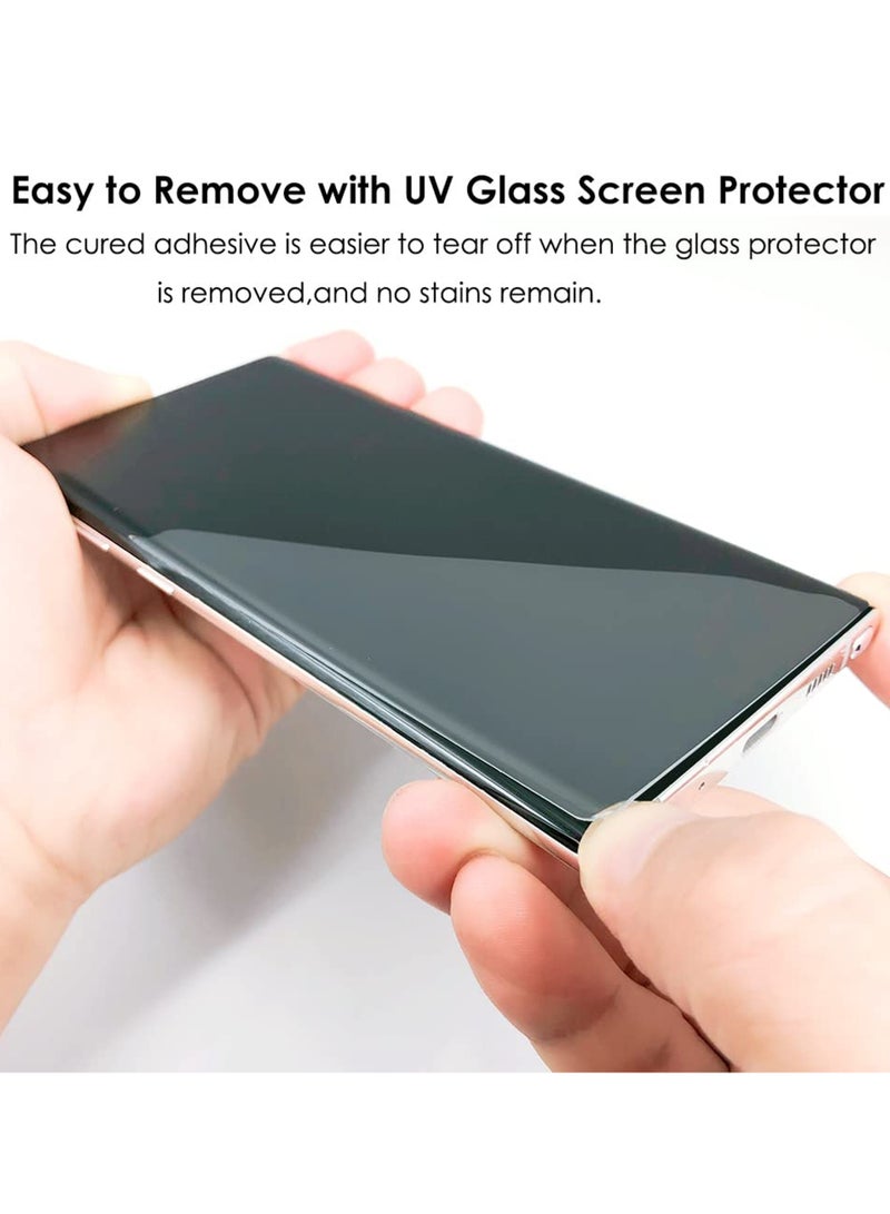 REWO Honor 400 Pro 5G Screen Protector - UV Advanced Full Screen Tempered Glass For Honor 400 Pro, Full Adhesive UV Curved Case Friendly HD Clarity With Installation Kit, High Transparency, Delicate Touch, Anti-Explosion, Smooth Arc Edges - Image 4